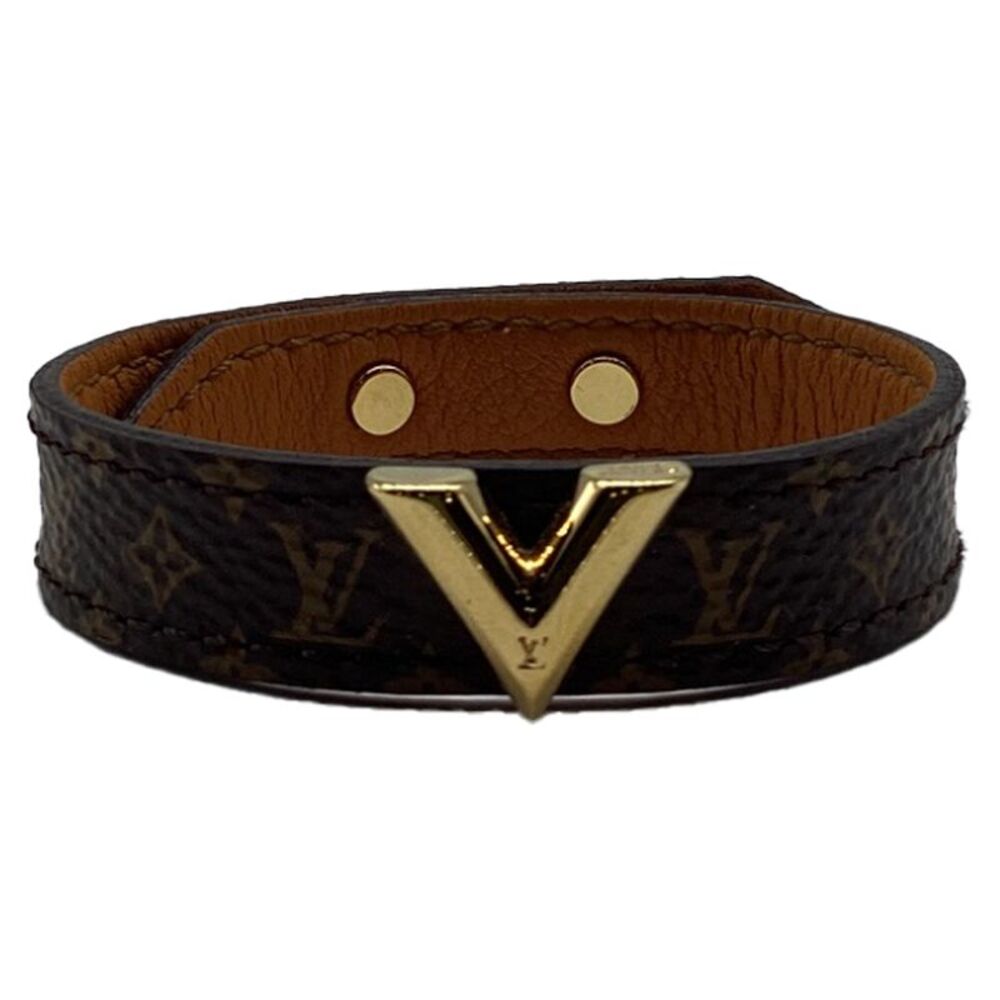 Louis Vuitton Essential V Bracelet in Brown Coated Canvas